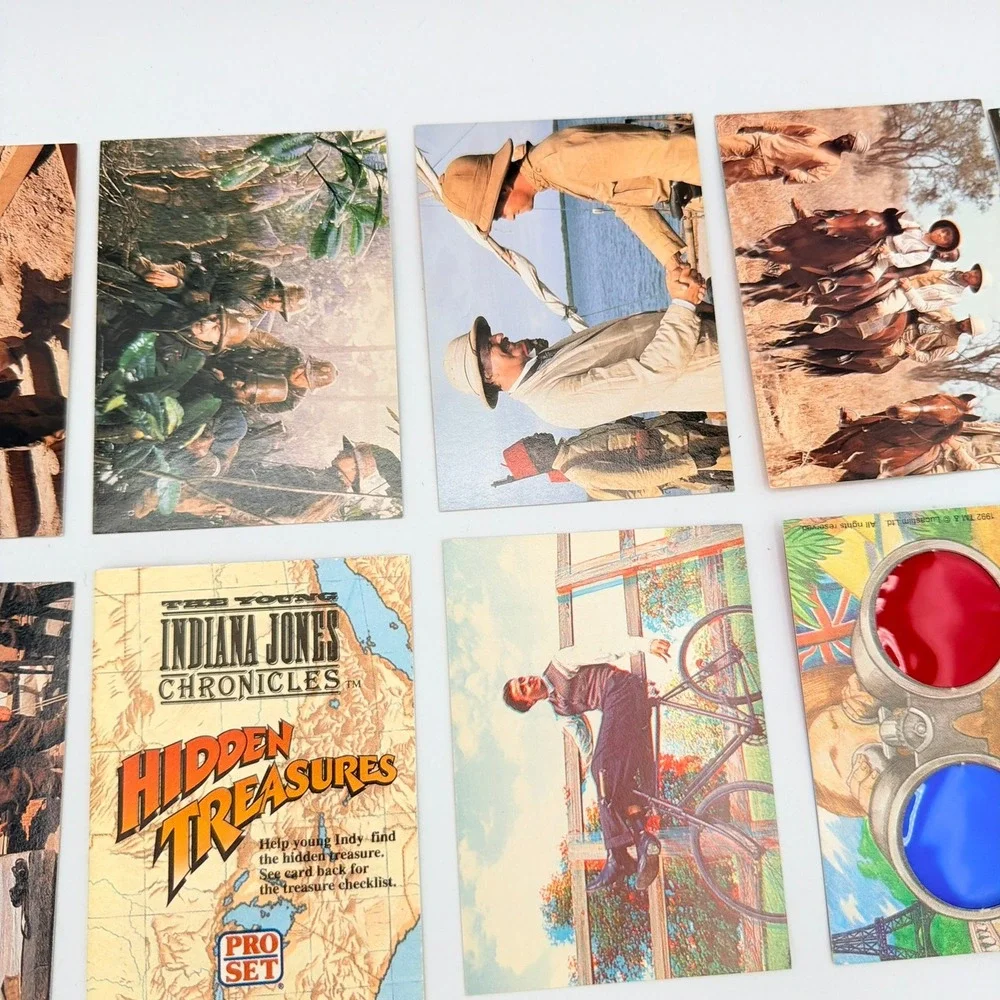 Pro Set Indiana Jones Trading Cards Unisex OS Multi Excellent 1992 21pc Lot